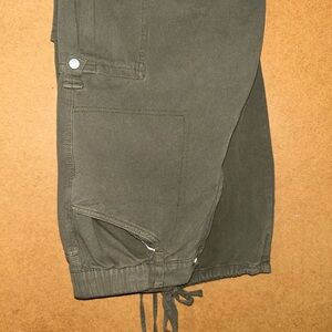 Olive Green Jogger Cargo Pants